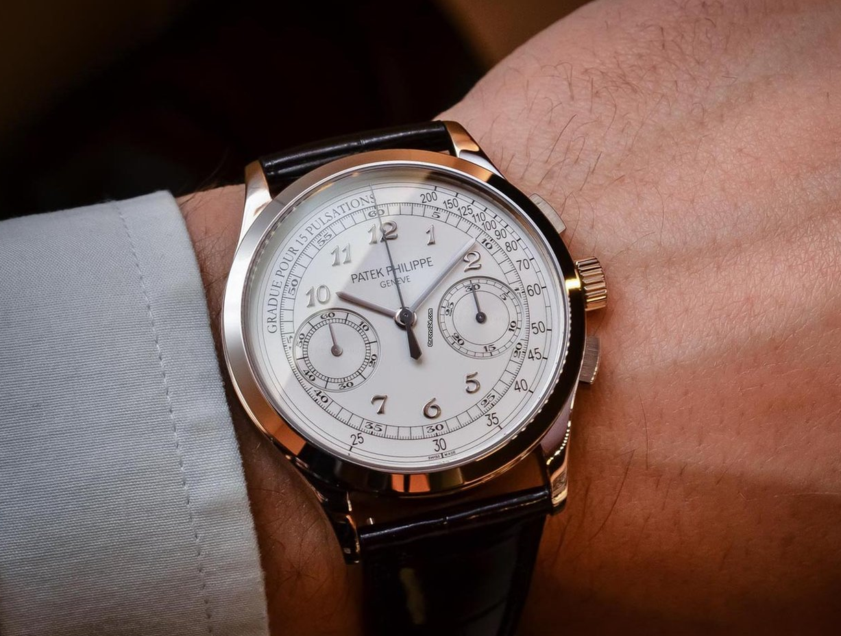 Patek Philippe NEW Complications Chronograph Silvery White Dial 5170G | WORLDTIMER